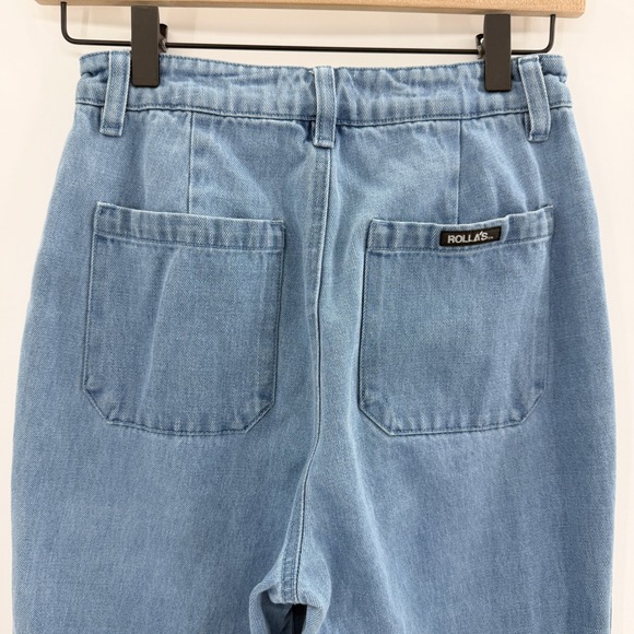 Rolla Slim Sailor Straight Leg Pants in Medium Wash Denim Size 25 - Picture 6 of 13